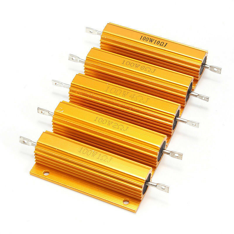 25/50/100w 0.01-5k Ohm Watt Shell Power Aluminum Housed Case Wirewound Resistor